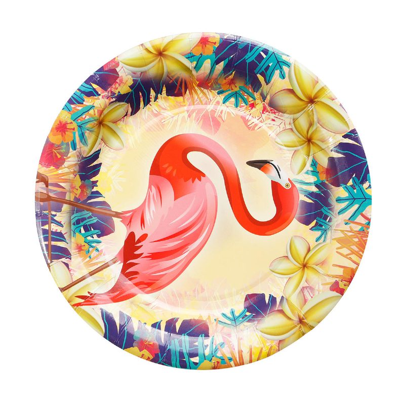 84db Flamingo Kids Születésnapi Party Étkészlet Dísztányérok Maszk Papírdoboz Csésze Dekorációs Játékok