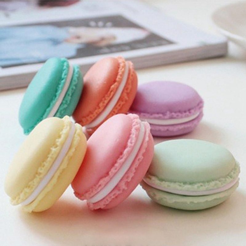 Aranyos Cukorka Színes Macaron Mini Születésnapi Ajándékdoboz Vízálló Tároló Ékszergyűrűk Tablettadoboz