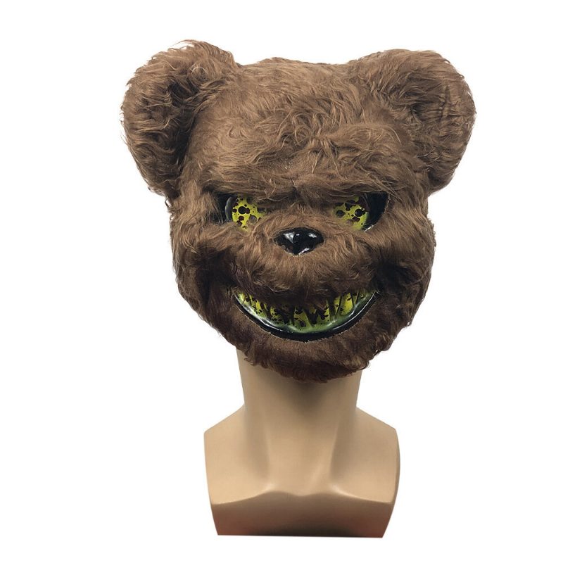 Bloody Killer Rabbit Bear Maszk Scary Halloween Mask Plüss Cosplay Horror