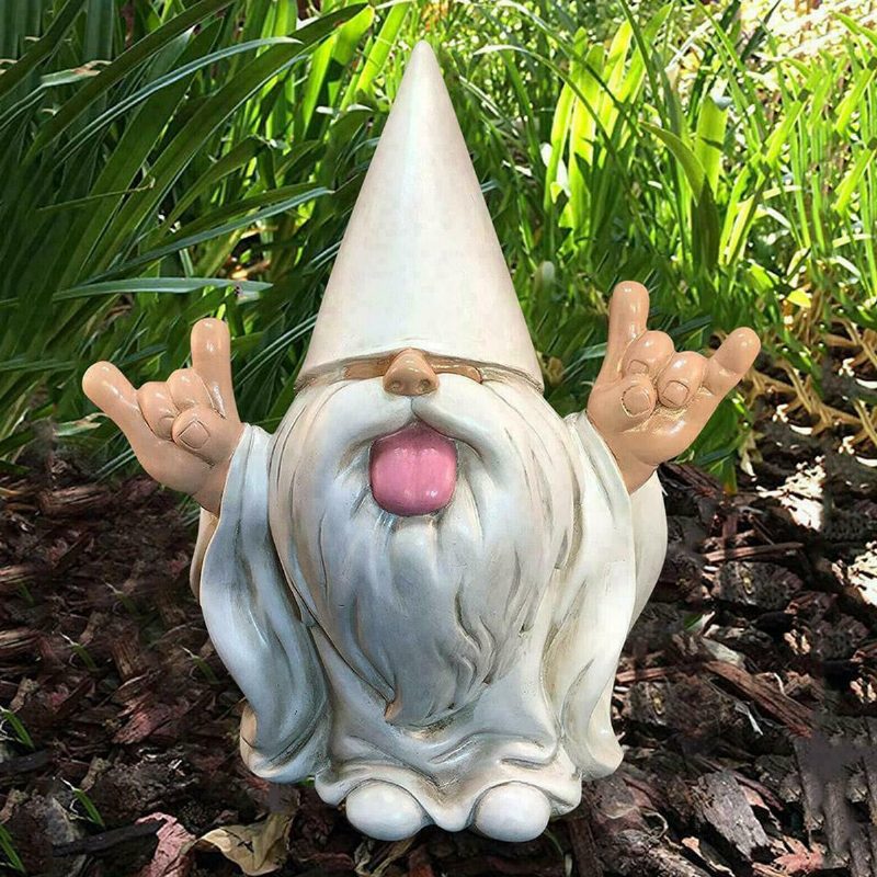 Gyanta Vicces Naughty Garden Gnome Gyep Beltéri Vagy Kültéri Dekorációhoz