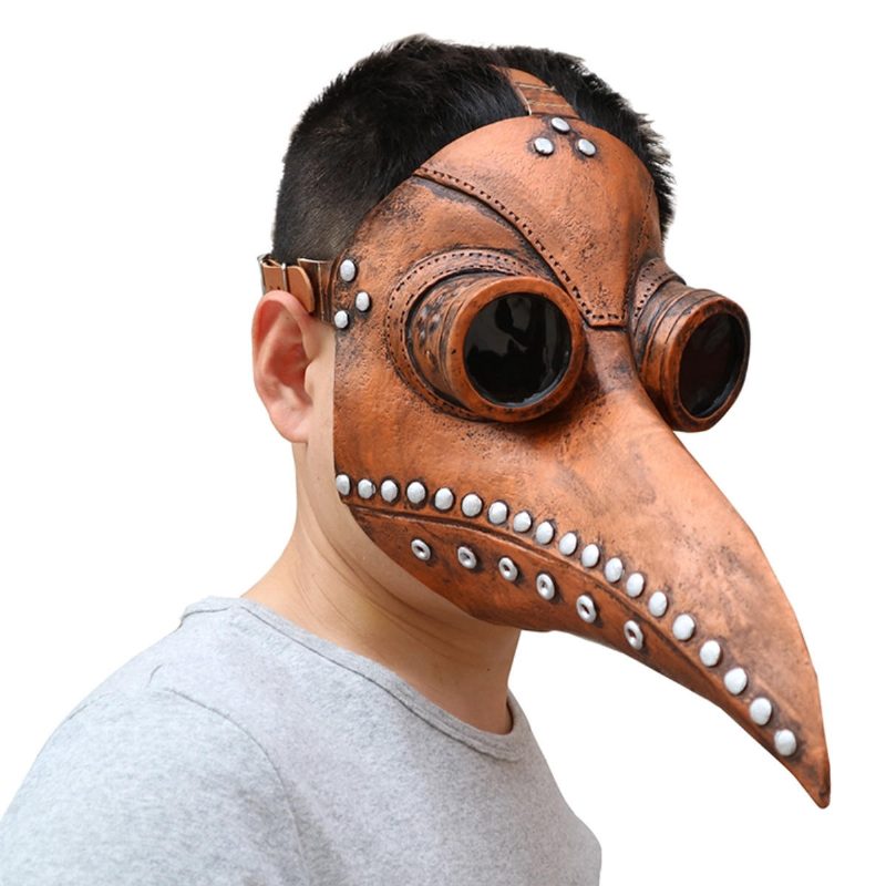 Halloween Cosplay Steampunk Plague Doctor Mask Madárcsőr Kellékek Retr Gótikus Maszkok