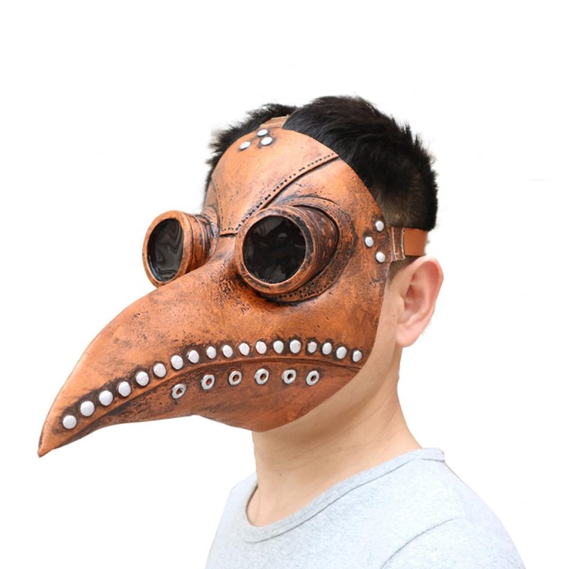 Halloween Cosplay Steampunk Plague Doctor Mask Madárcsőr Kellékek Retr Gótikus Maszkok