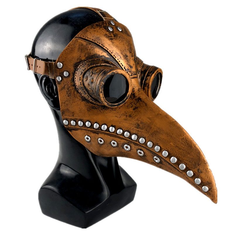 Halloween Cosplay Steampunk Plague Doctor Mask Madárcsőr Kellékek Retr Gótikus Maszkok