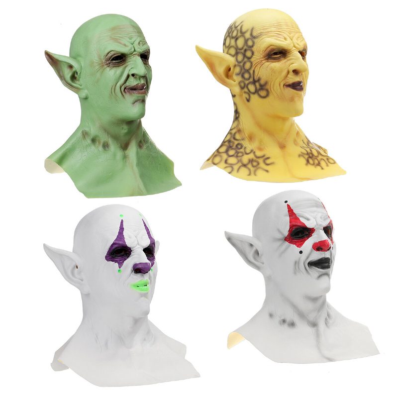 Halloween Imp Mask Fejfedő Démon Bohóc Vámpír Ork Maszk