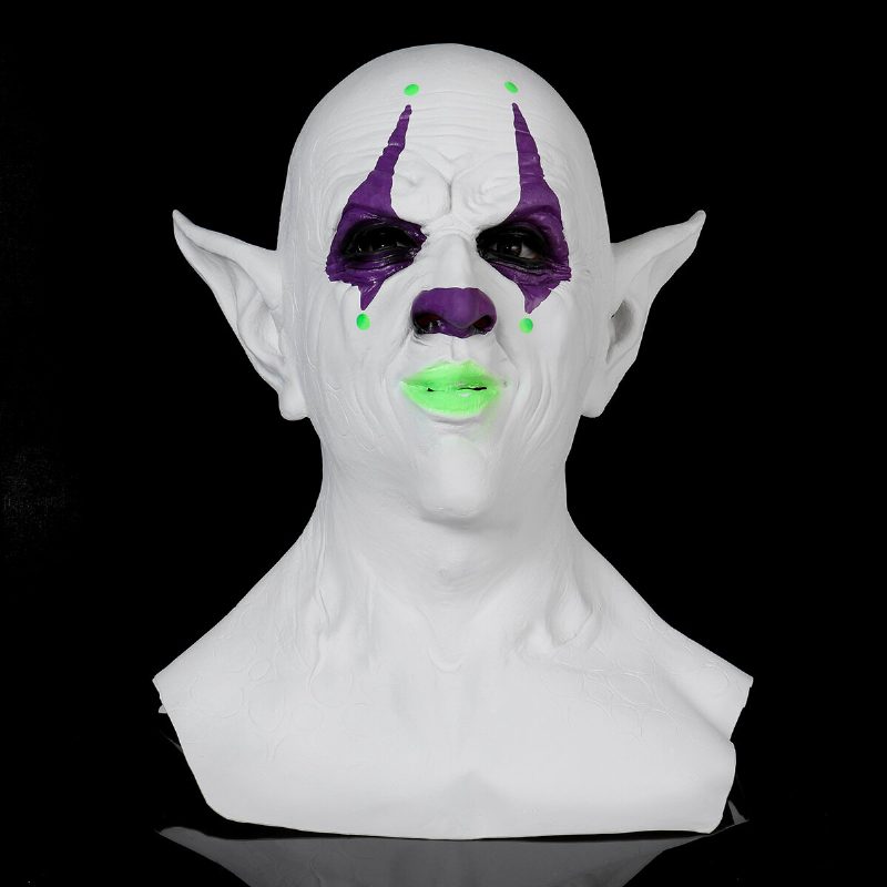 Halloween Imp Mask Fejfedő Démon Bohóc Vámpír Ork Maszk