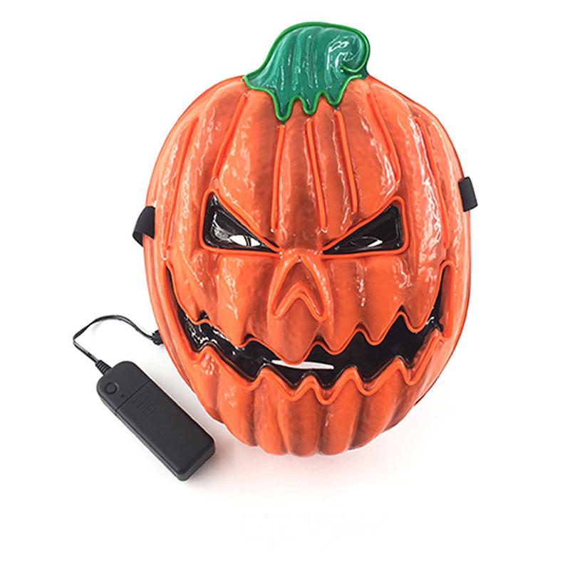 Halloween Maszk Cosplay Maszkok Led Világító Punpkin Partyhoz