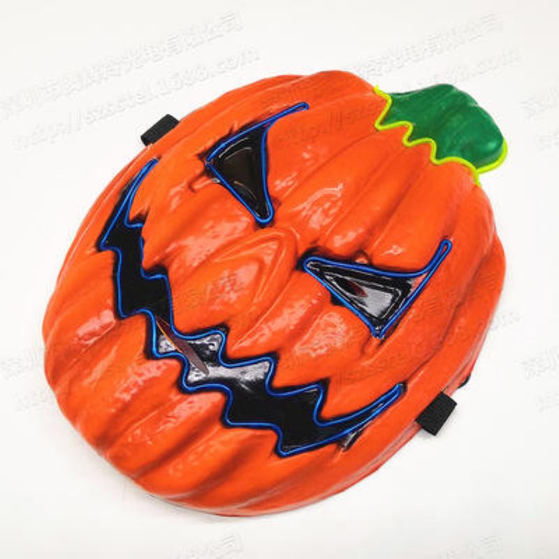 Halloween Maszk Cosplay Maszkok Led Világító Punpkin Partyhoz