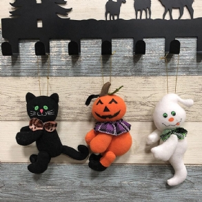 Halloween Pumpkin Cat Ghost Doll Cloth Plüssjátékklub Otthoni Remek Dekorációs Ajándék