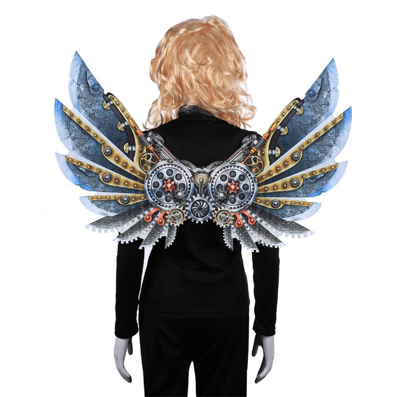 Mardi Gras Steampunk Gear Wings Cosplay Karneváli Parti Unisex Jelmez Szárnytámaszok