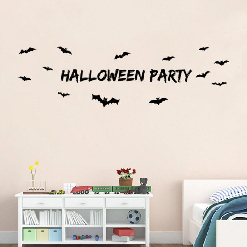 Miico Aw9352 Halloween Falmatrica Levehető Matrica Party Dekorációhoz Szobadíszekhez