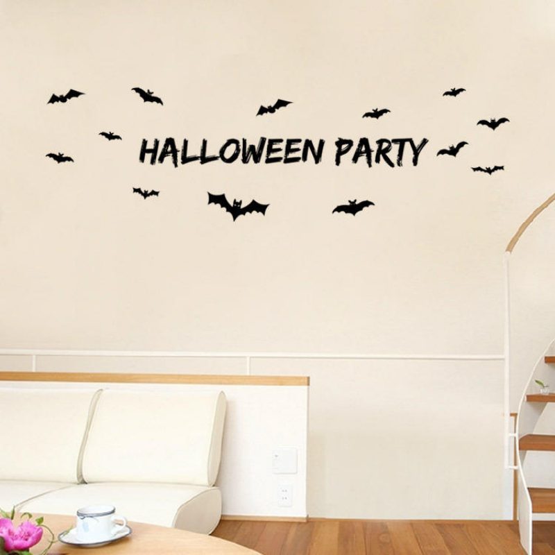 Miico Aw9352 Halloween Falmatrica Levehető Matrica Party Dekorációhoz Szobadíszekhez