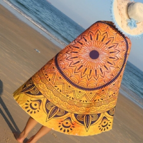 Indiai Mandala Nő Strandtörölköző Hippi Falra Akasztó Bohém Ágytakaró Gobelin Kollégiumi Dekoráció