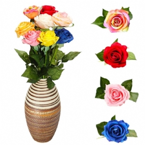 Kézzel Készített Latex Touch Rózsa Virágok Menyasszonyi Esküvői Otthoni Csokor Party Dekorációk Ajándékok