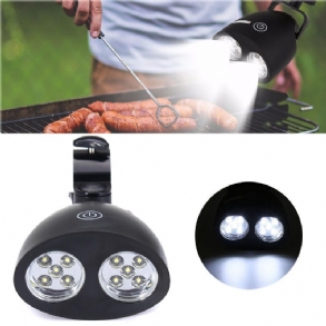 10 Led-es Bbq Grillsütő Érzékelős Lámpa Kültéri Vízálló Fogantyúra Rögzíthető Kampós Camp Dc 4.5 V