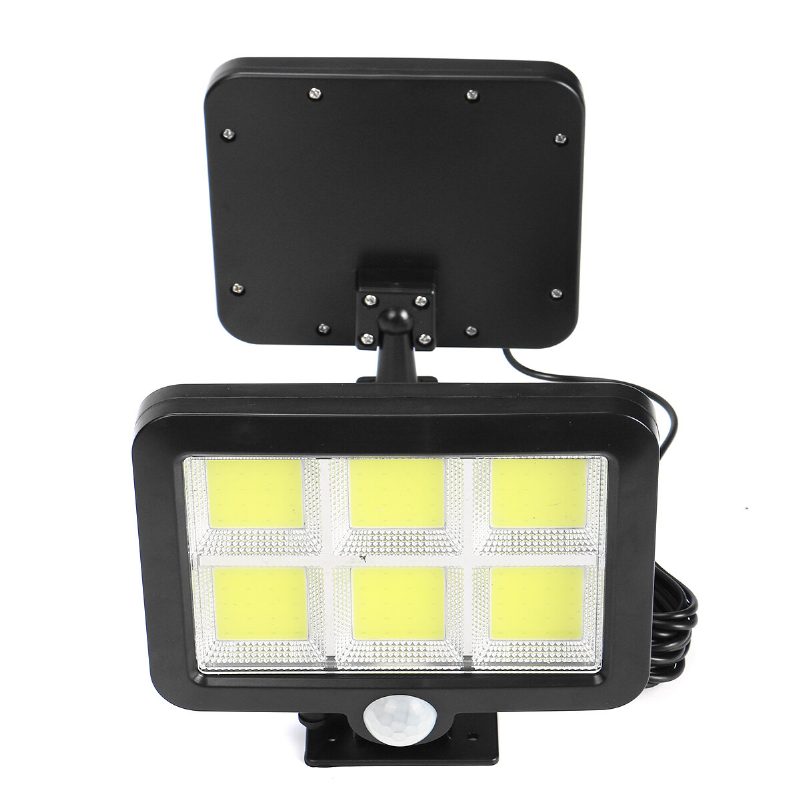 120 Led Cob Camping Light Napelemes Lámpa Vízálló Napfény Fali Lámpás Kültéri Kerti Terasz