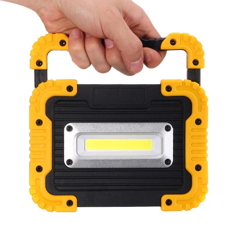 20 Led 10 W 750 Lm Cob Led Munkalámpa Usb Újratölthető Fogantyús Zseblámpa Kültéri Kemping Lámpás