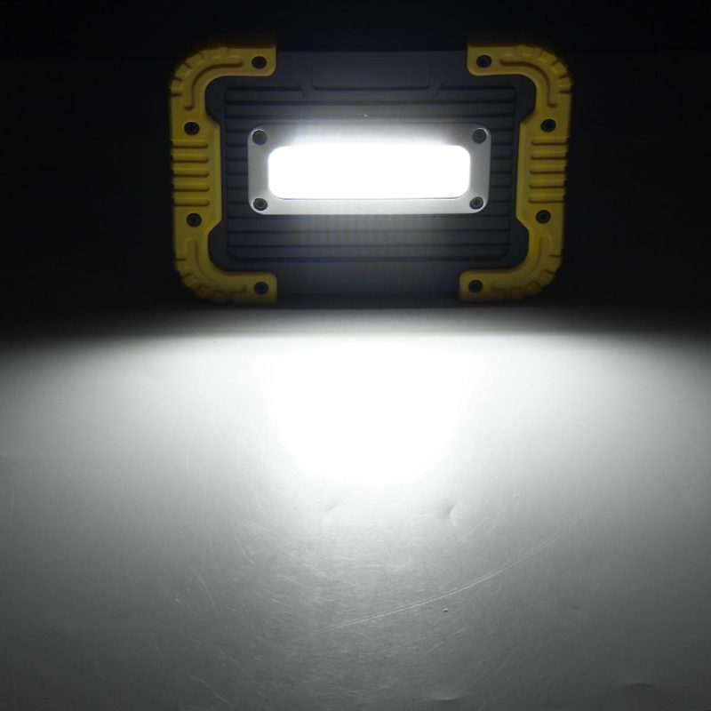 20 Led 10 W 750 Lm Cob Led Munkalámpa Usb Újratölthető Fogantyús Zseblámpa Kültéri Kemping Lámpás