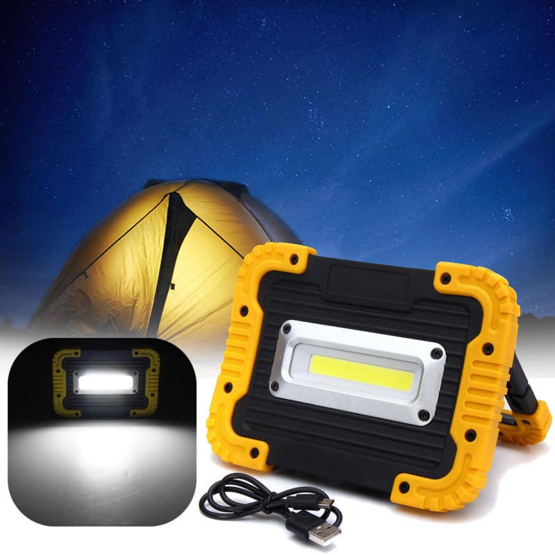 20 Led 10 W 750 Lm Cob Led Munkalámpa Usb Újratölthető Fogantyús Zseblámpa Kültéri Kemping Lámpás