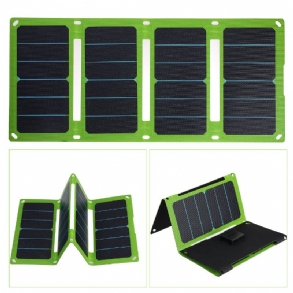 38w/50w 5v/12v Összecsukható Napelemes Töltő Etfe Kézitáska Solar Power Bank Sürgősségi Tápegység Szabadtéri Kempingezéshez Túrázáshoz Hátizsákkal