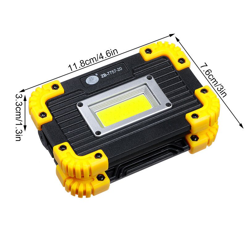 50 W-os Cob Munkalámpa Usb-töltés 3 Módban Camping Light Floodlight Vészlámpa Kültéri Utazás