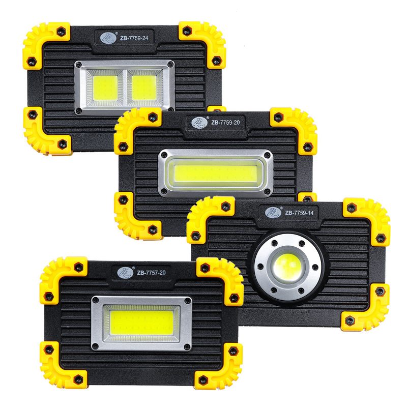 50 W-os Cob Munkalámpa Usb-töltés 3 Módban Camping Light Floodlight Vészlámpa Kültéri Utazás