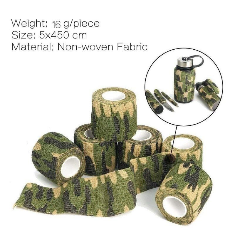 Elasztikus Tape Camo Wrap Öntapadó Túlélő Kötés