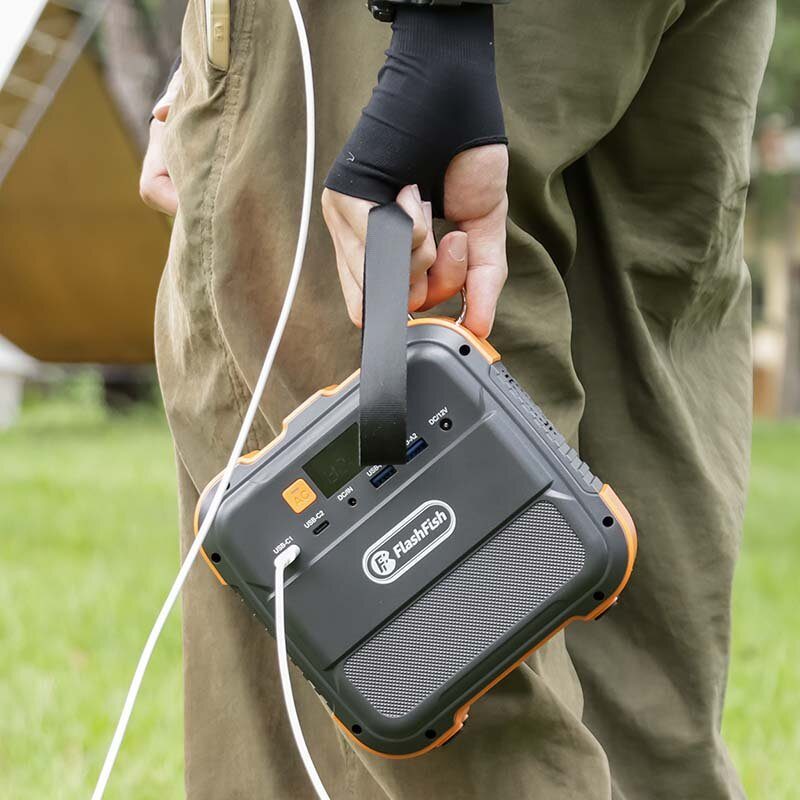 Eu/us Direct Flashfish A101 120w 96wh 26400mah Hordozható Erőmű Áramfejlesztő Tápegység Tartalék Akkumulátor Lítium Kempingezéshez Kiránduláshoz