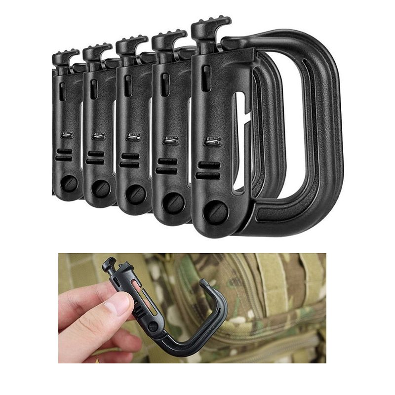 Grimlock Carabiners Tactical D-gyűrű A Molle Gearhez Erős És Könnyű