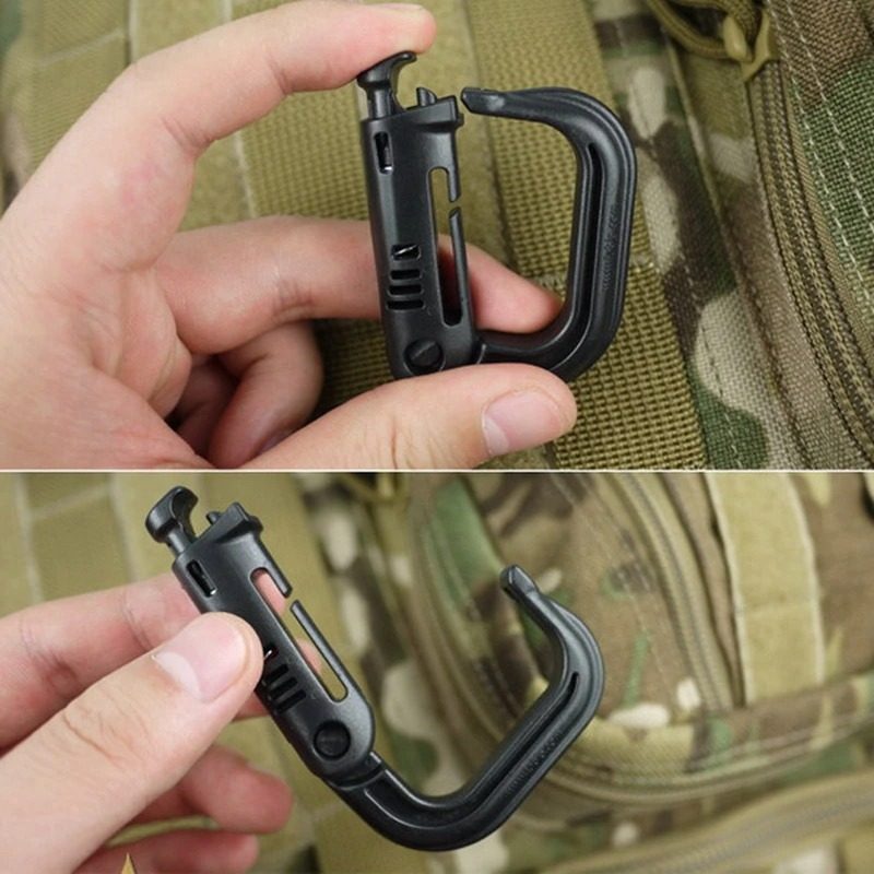 Grimlock Carabiners Tactical D-gyűrű A Molle Gearhez Erős És Könnyű