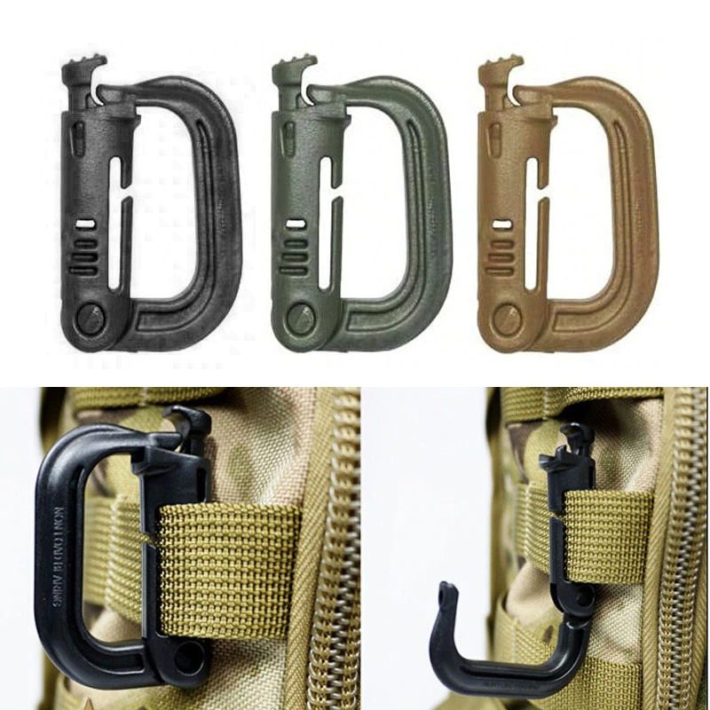 Grimlock Carabiners Tactical D-gyűrű A Molle Gearhez Erős És Könnyű