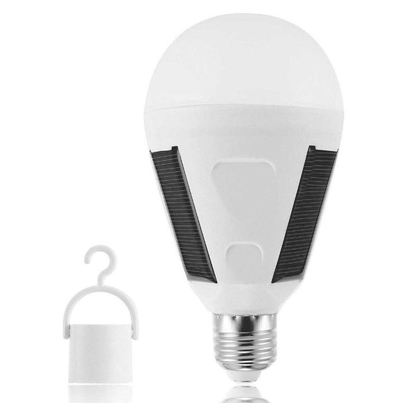 Kültéri 12 W-os Led-es Napenergiával Működő Sátorlámpás Kemping Vészvilágítás Hordozható Horgász Éjszakai Izzó