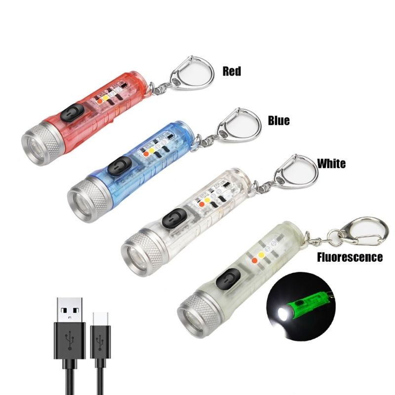 Mini Zseblámpa Led Usb Újratölthető Lámpa Kültérre