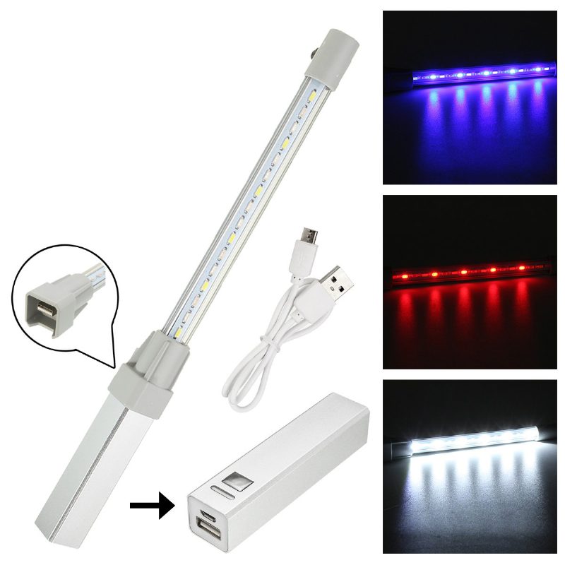 Outdooors Camping 5v/1a Led Light Bar Sátor Vészhelyzeti Figyelmeztető Lámpa Színének Megváltoztatása