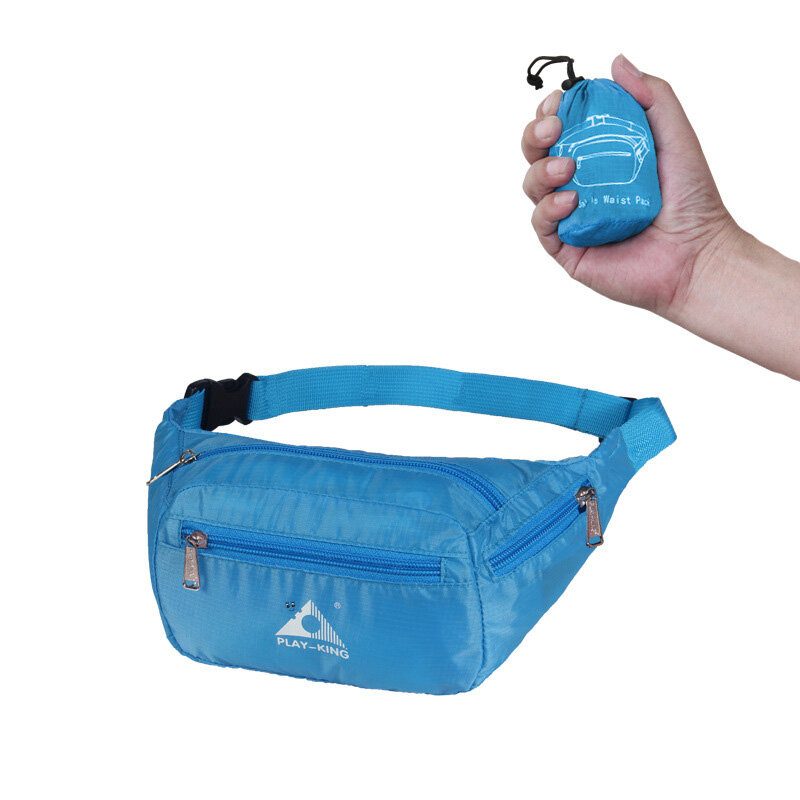 Outdoor Running Travel Deréktáska Vízálló Összecsukható Fanny Pack Férfiaknak Női Jogging Gym