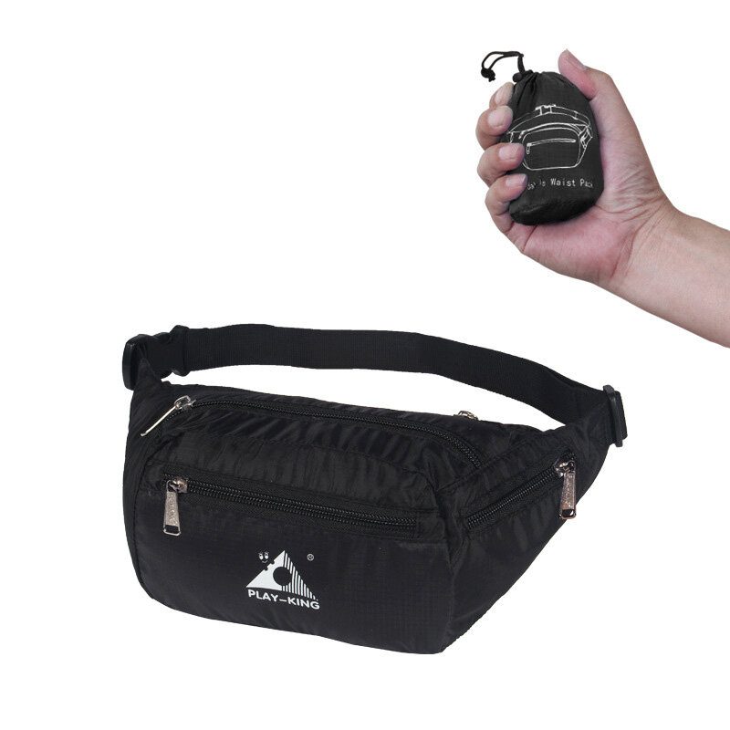 Outdoor Running Travel Deréktáska Vízálló Összecsukható Fanny Pack Férfiaknak Női Jogging Gym