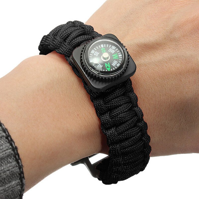 Survival Paracord Karkötő Síp Világító Katonai Karóra Csuklója