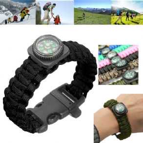 Survival Paracord Karkötő Síp Világító Katonai Karóra Csuklója