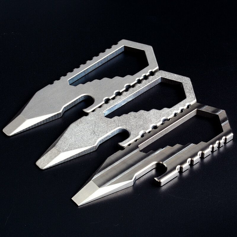 Titaner 4 Az 1-ben Edc Mini Multitools Zsebkulcstartó Csavarkulcs Rétes Csavarhúzó Üvegnyitó Hordozható Kültéri Kemping Mászás