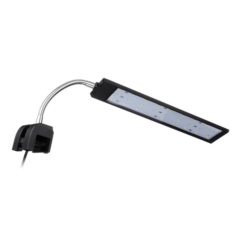 100-240v 10w Clip-on Led Akváriumi Lámpa Akvárium Dekorációs Világító Fehér És Kék Led-ekkel Érintővezérlés 2 Mód