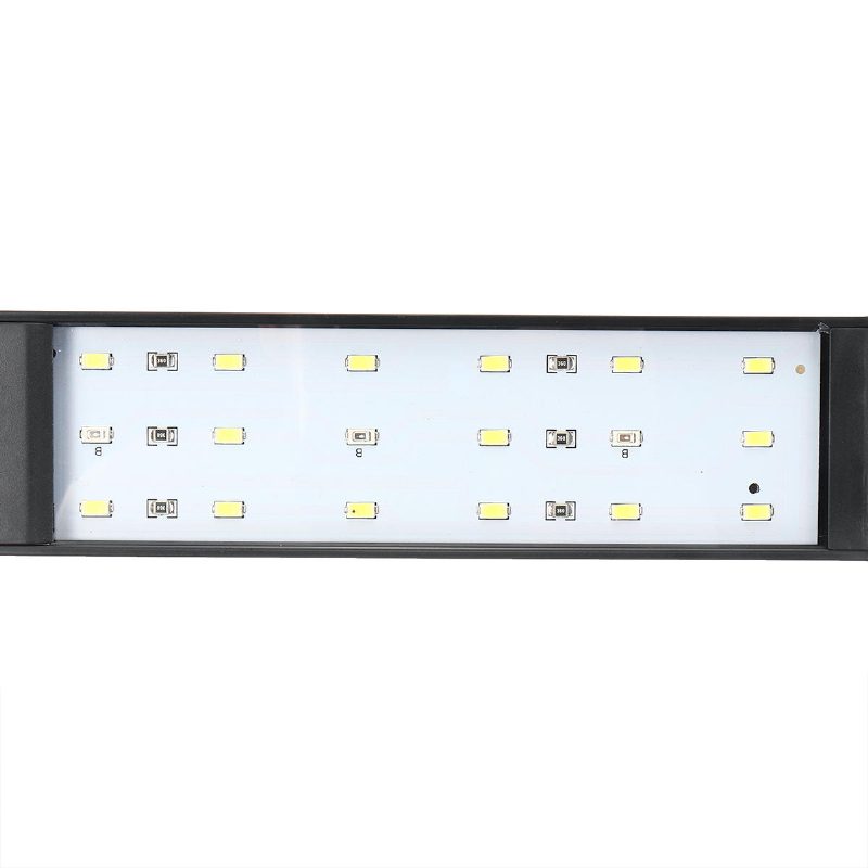 100-240v 7w Clip-on Led Akváriumi Lámpa Akvárium Dekorációs Világító Fehér És Kék Led-ekkel Érintővezérlés 2 Mód