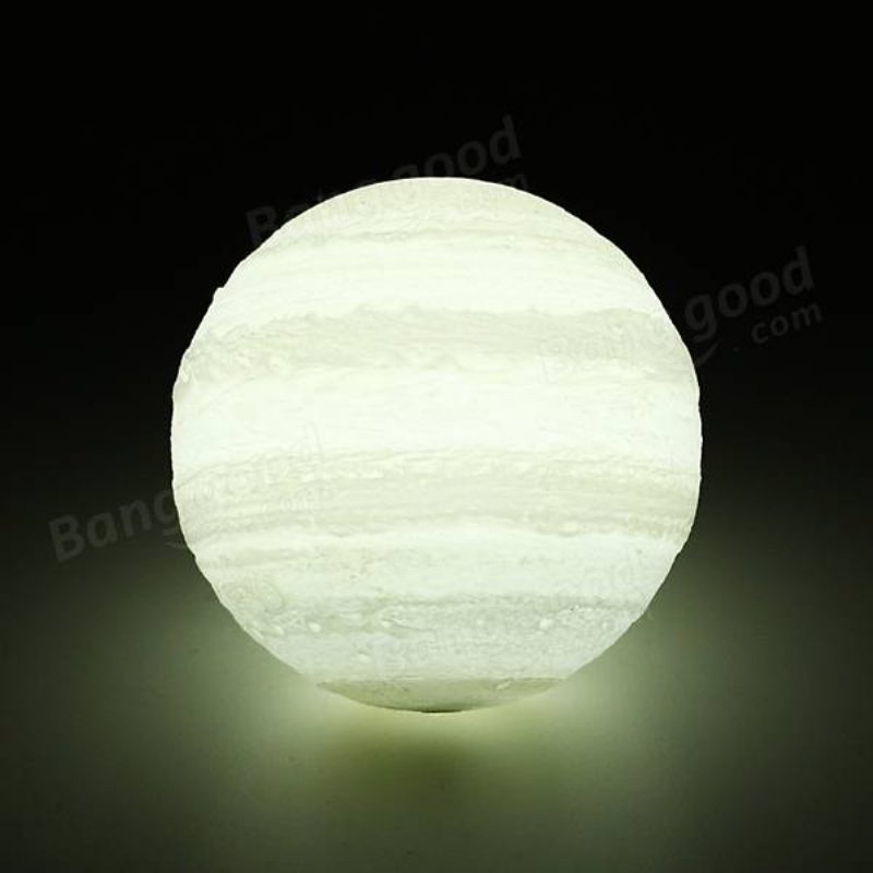 13 cm-es 3d Jupiter Lámpa Usb Újratölthető Érintésérzékelő Színváltó Led Éjszakai Fény Ajándék Dc5v