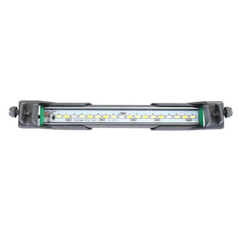 20 cm-es 18 Led-es Akváriumi Akvárium Világos Fehér Kék Lámpacsipesz Vízálló Rúdon Ac110-240v