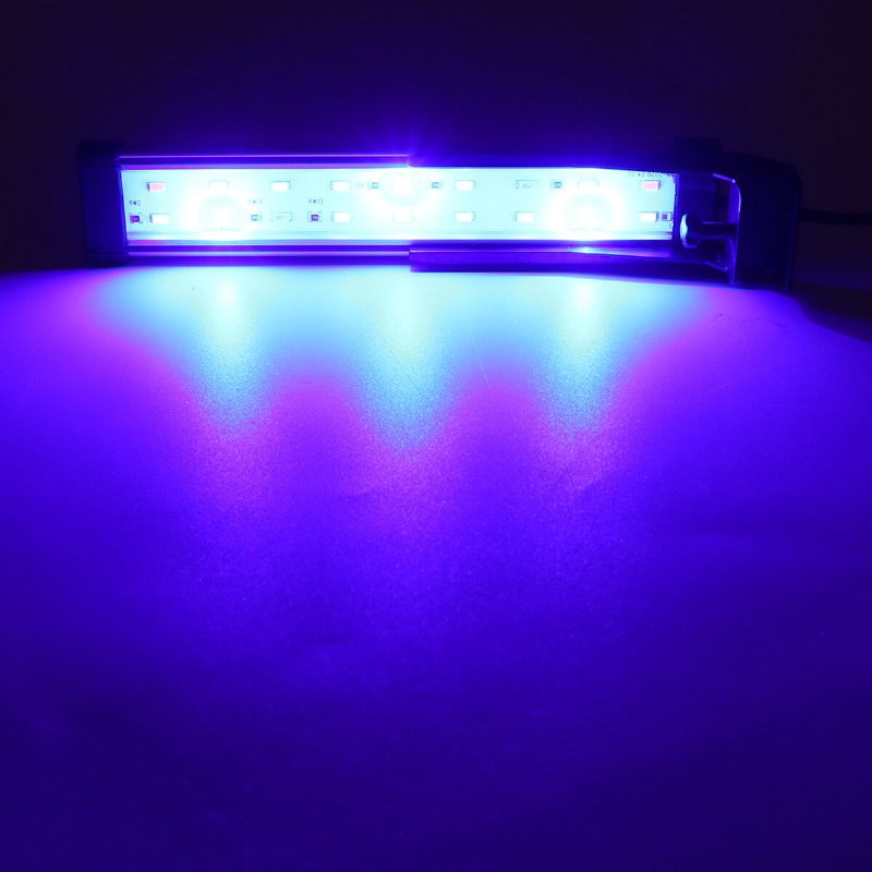 22 cm-es 18 Led-es Rgb Akváriumi Akvárium Lámpa Nagy Fényerejű Dupla Vízelvezető Vízlámpa