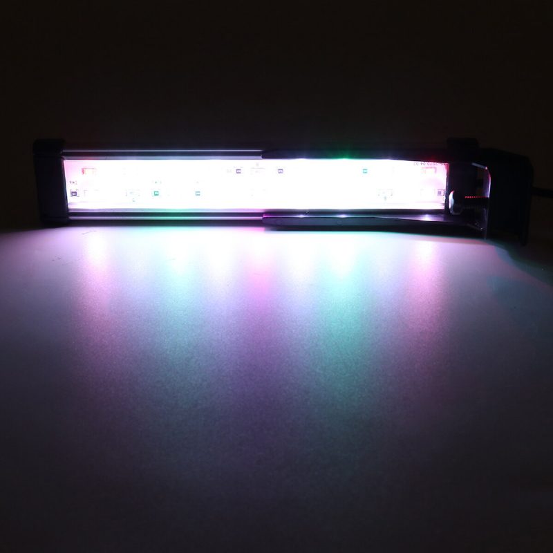 22 cm-es 18 Led-es Rgb Akváriumi Akvárium Lámpa Nagy Fényerejű Dupla Vízelvezető Vízlámpa