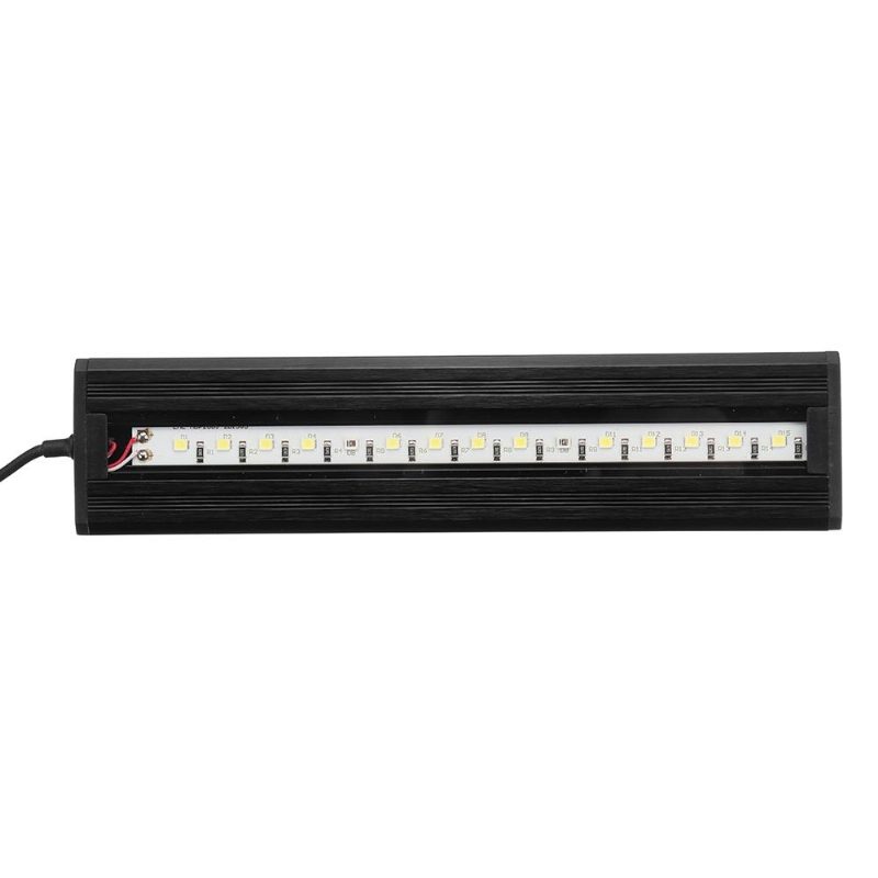 2.5 W 18 cm-es Állítható 2835 Led-es Akváriumi Akvárium Szupervékony Könnyű Lámpa Fekete