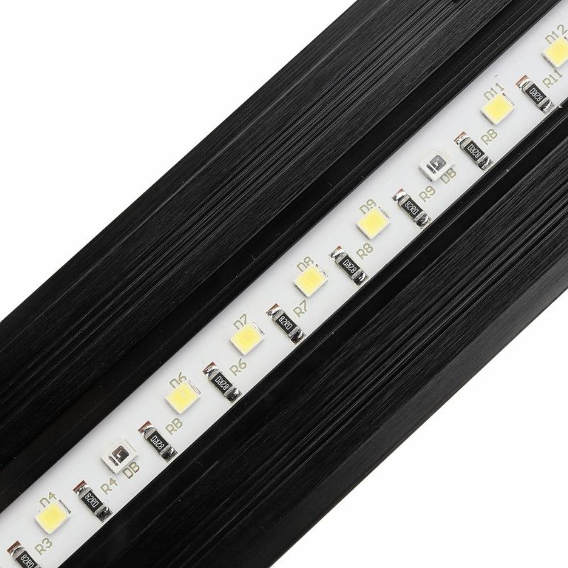 2.5 W 18 cm-es Állítható 2835 Led-es Akváriumi Akvárium Szupervékony Könnyű Lámpa Fekete