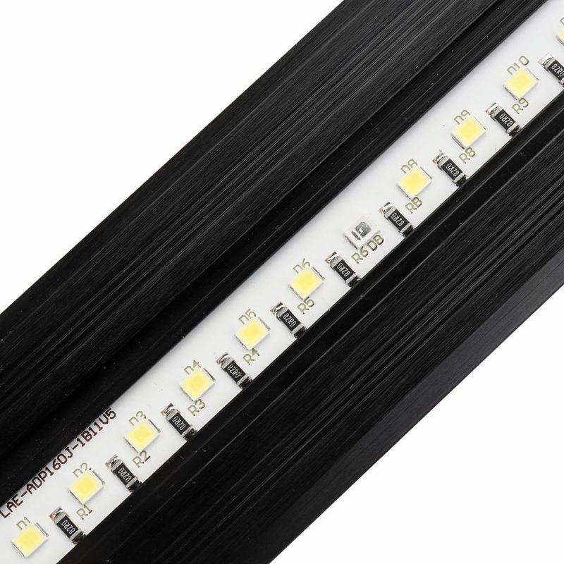 2w 13 cm-es Állítható 2835 Led-es Akváriumi Halak Szupervékony Könnyű Lámpa Fekete