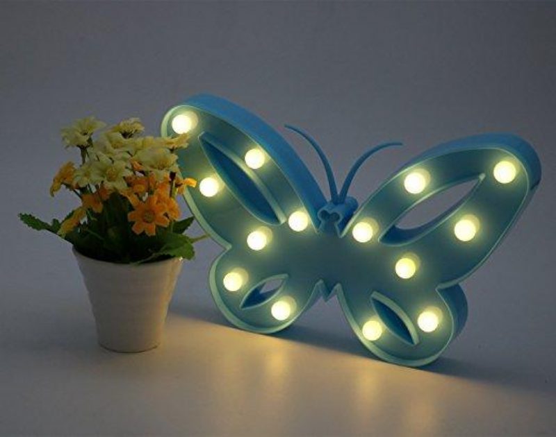 3 W Kreatív Pillangó Alakú Éjszakai Lámpa Gyermek Hálószoba Dekorációs