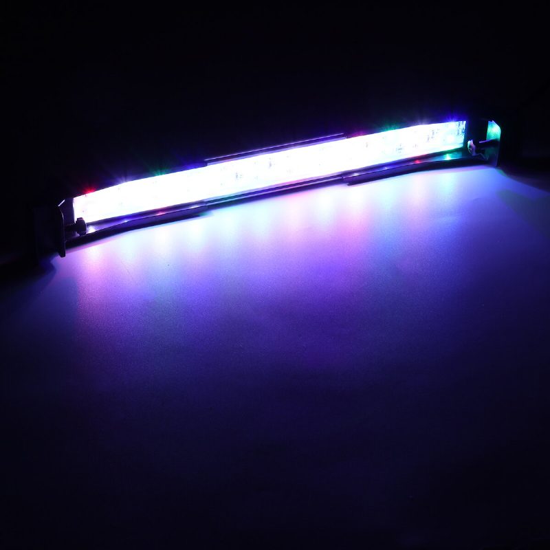 32 cm-es 24 Led-es Rgb Akváriumi Akvárium Lámpa 2 Üzemmódú Dupla Vízelvezető Fű