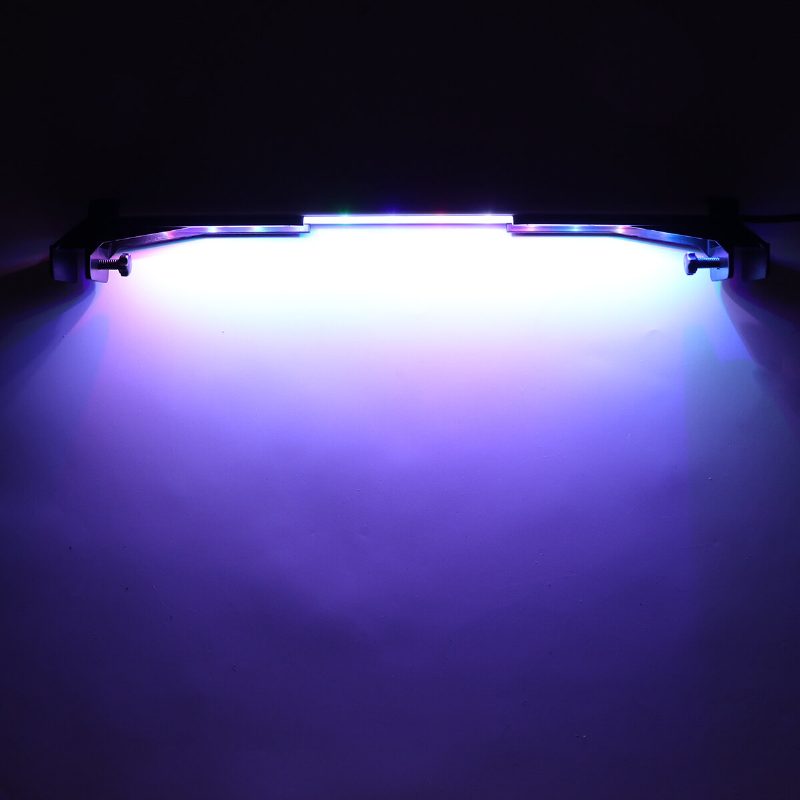 32 cm-es 24 Led-es Rgb Akváriumi Akvárium Lámpa 2 Üzemmódú Dupla Vízelvezető Fű